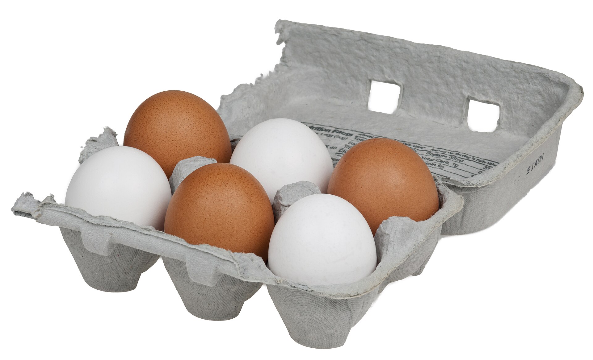 Eggs — what the ingredient looks like, for identification