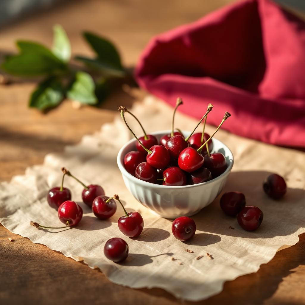 Sour cherry — what the fresh fruit looks like, for identification