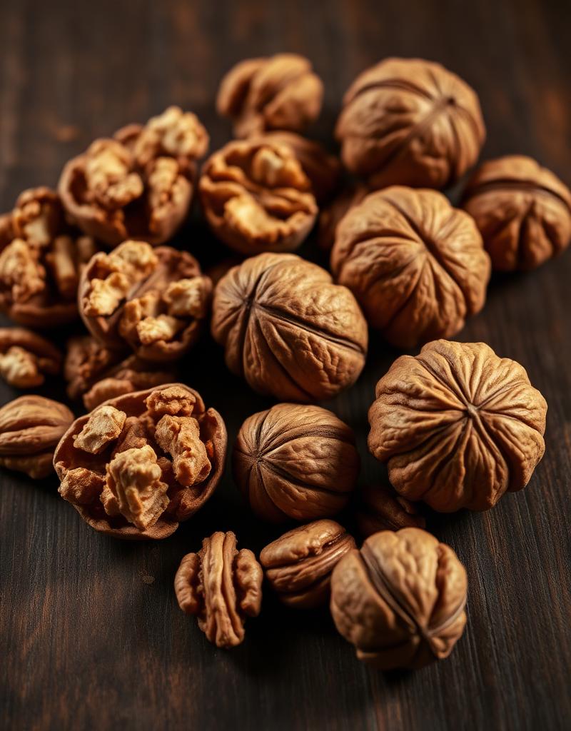 Walnuts — what it looks like whole, for identification