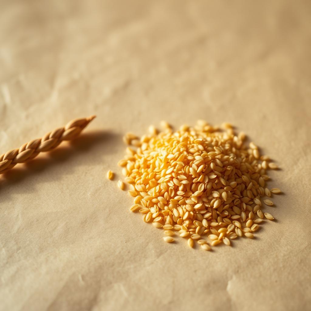 Flaxseed — what it looks like whole, for identification