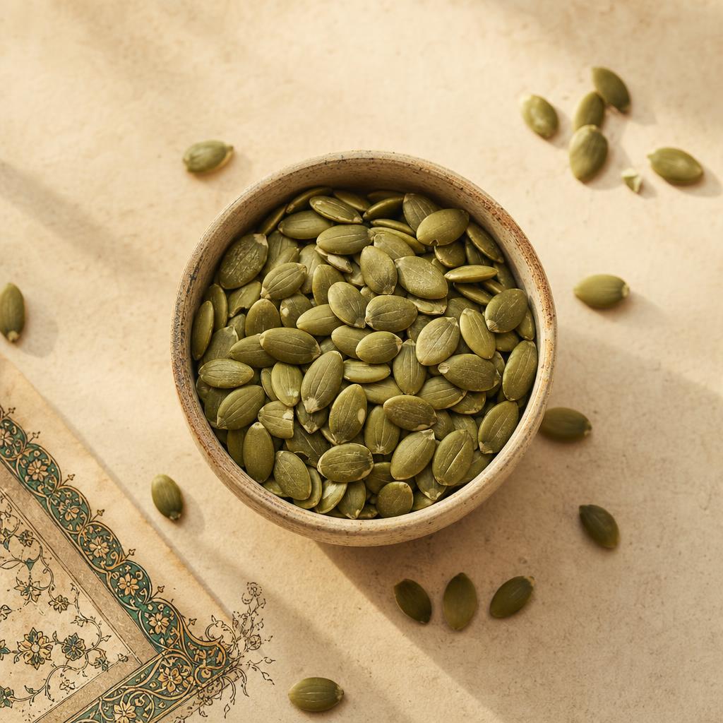 Pumpkin seeds — what it looks like whole, for identification